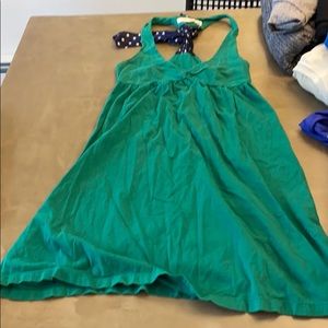 Green Cotton dress or swim cover up